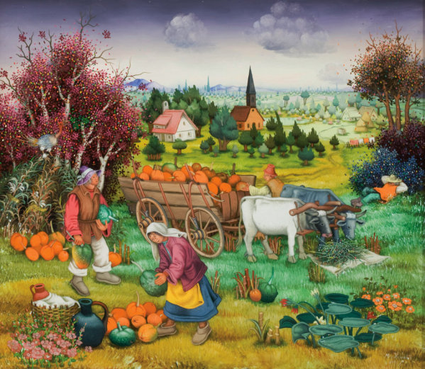 Mijo Kovacic - Pumpkin harvest - 2001